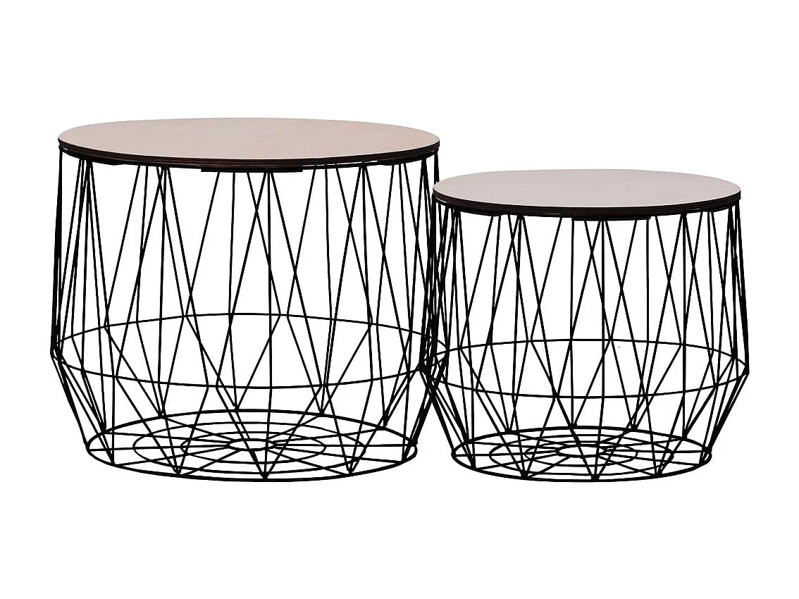 Tables basses 2 pièces Noir