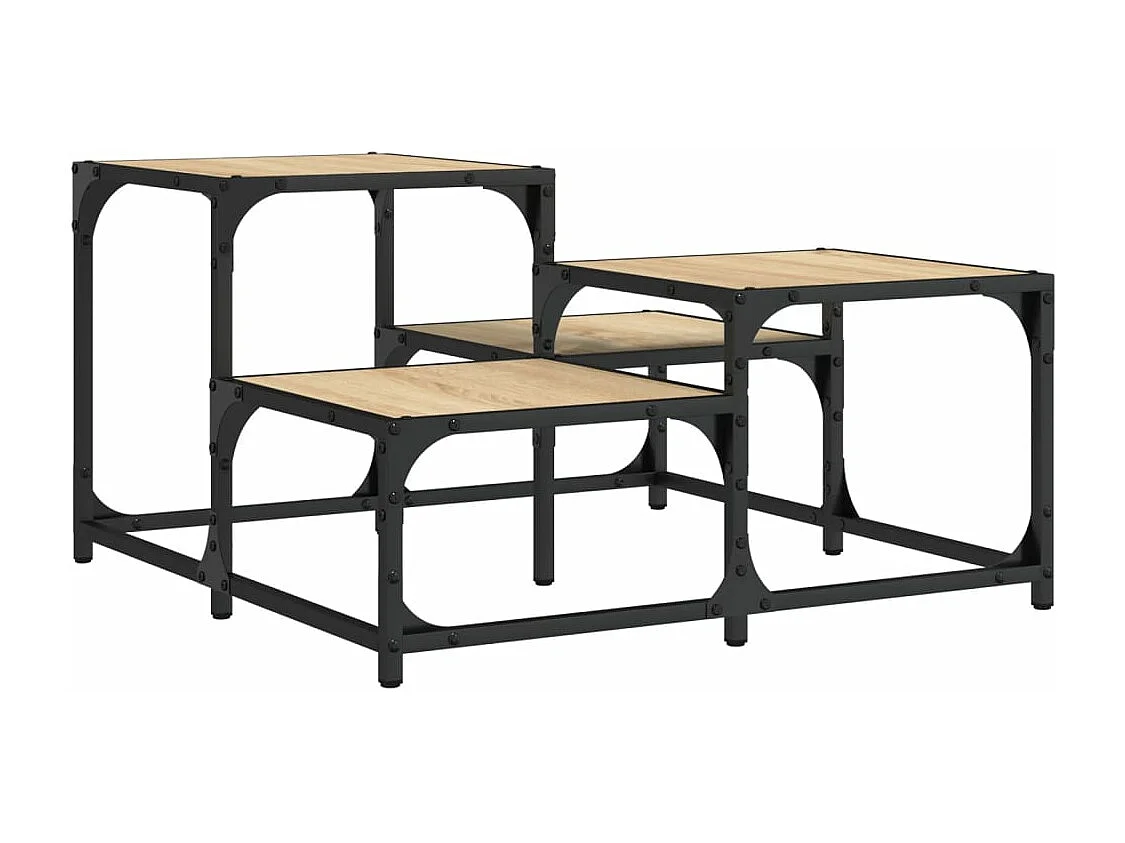 Table basse chêne sonoma 68x68x40 cm bois d'ingénierie