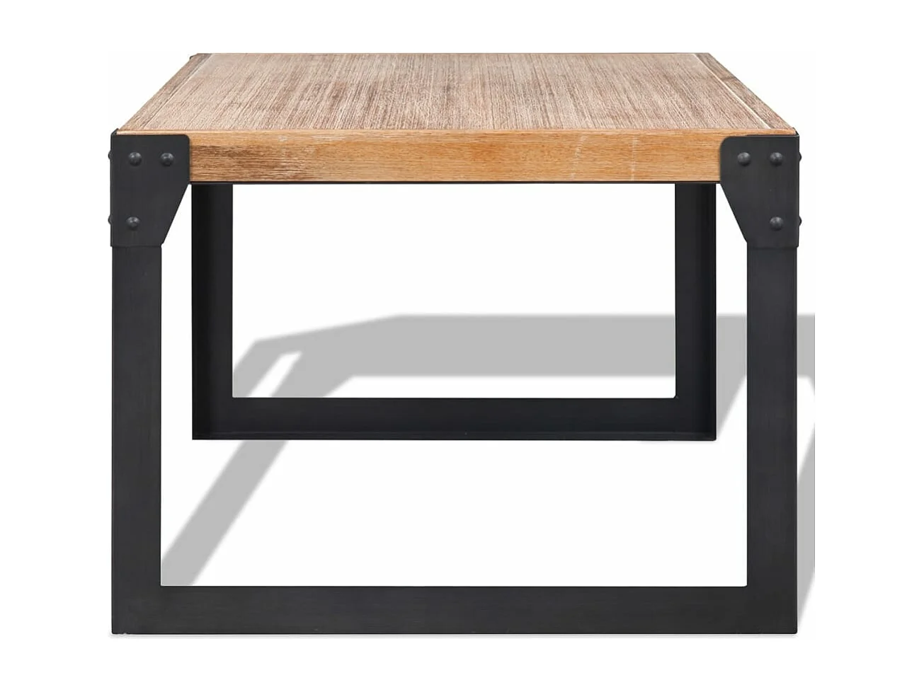 Mesa de centro em madeira de acácia maciça 100x60x45 cm