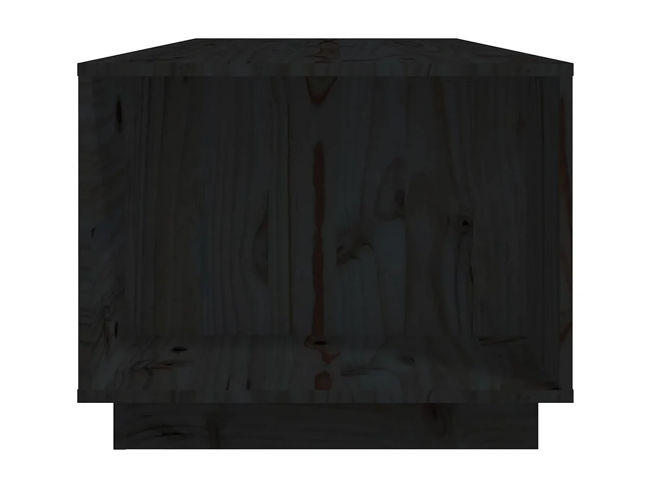 Mesa de centro 110x50x40 cm madeira de pinho maciça preto