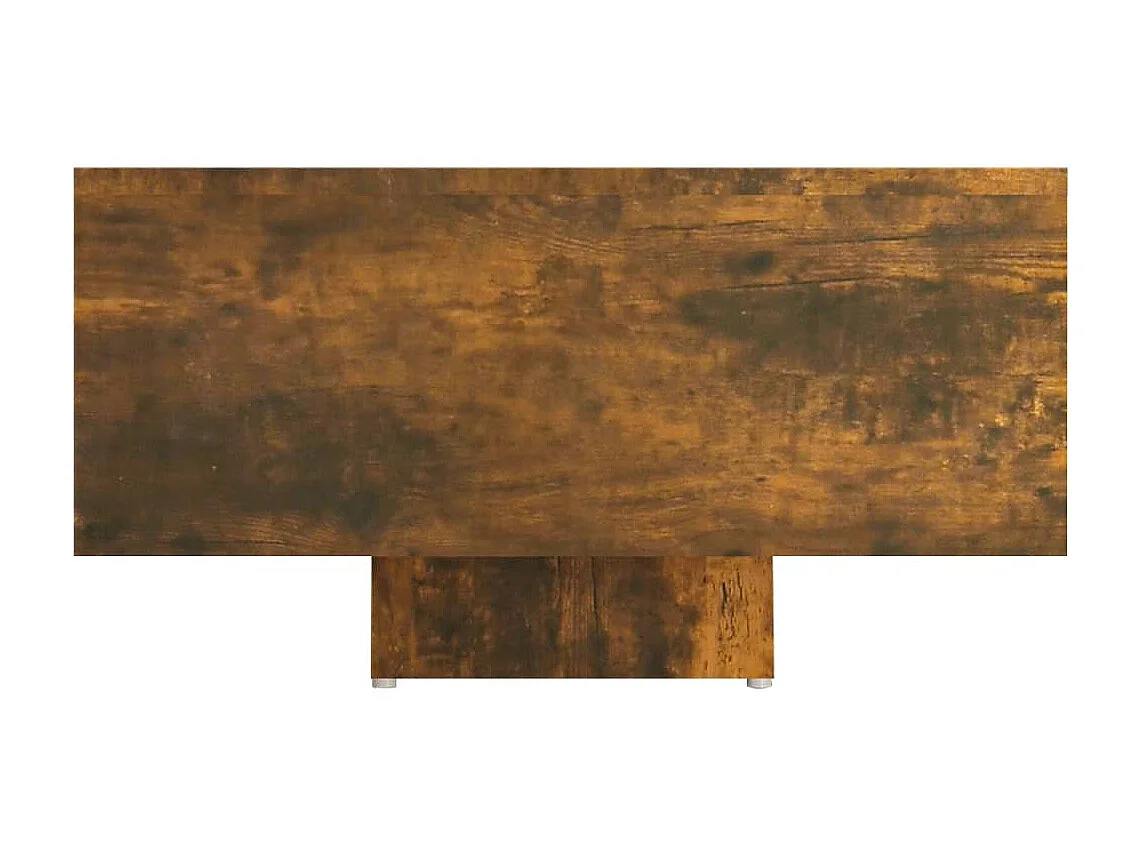 Table basse Chêne fumé 85x55x31 cm Bois d'ingénierie