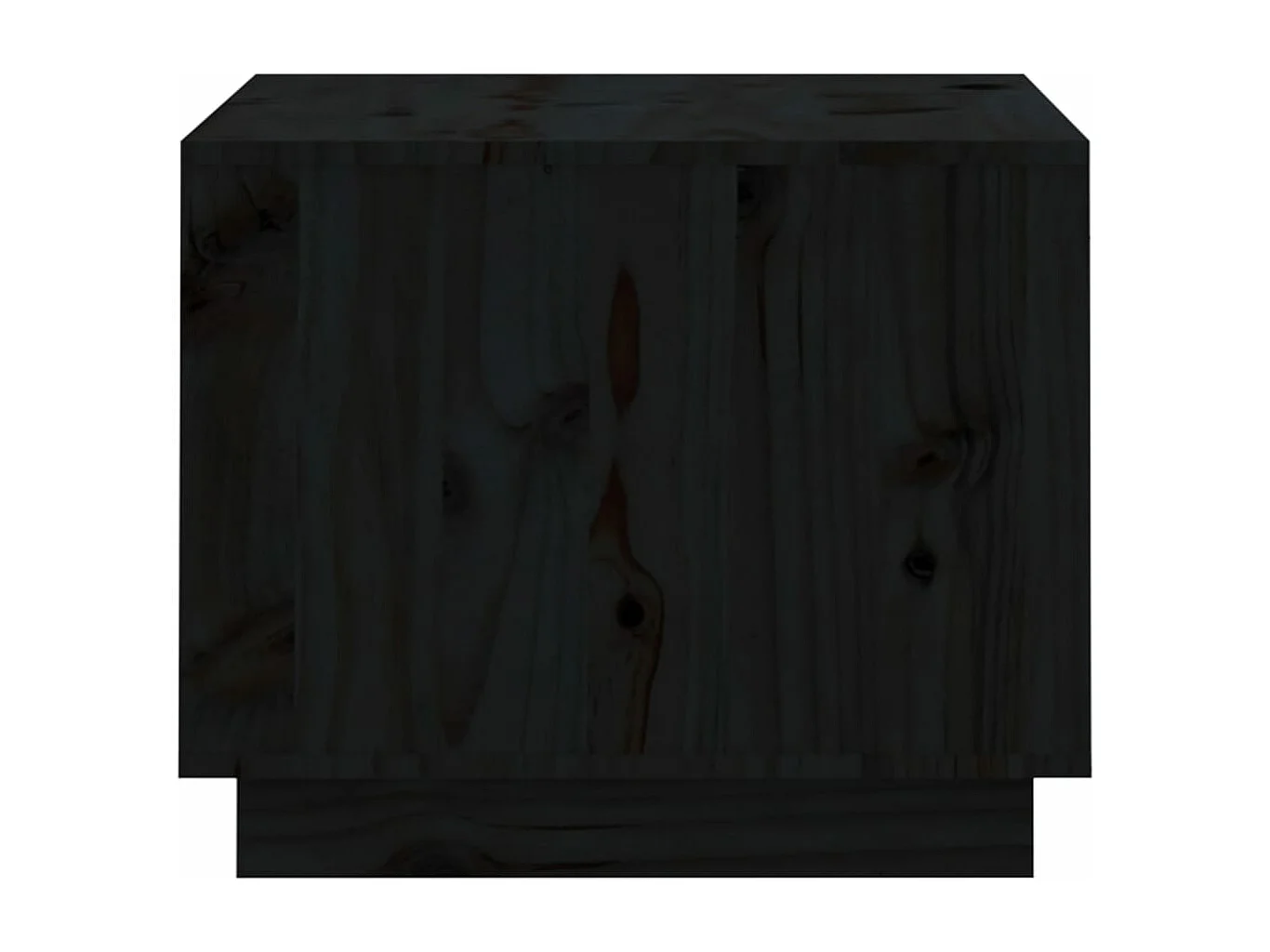Mesa de centro 120x50x40,5 cm madeira de pinho maciça preto