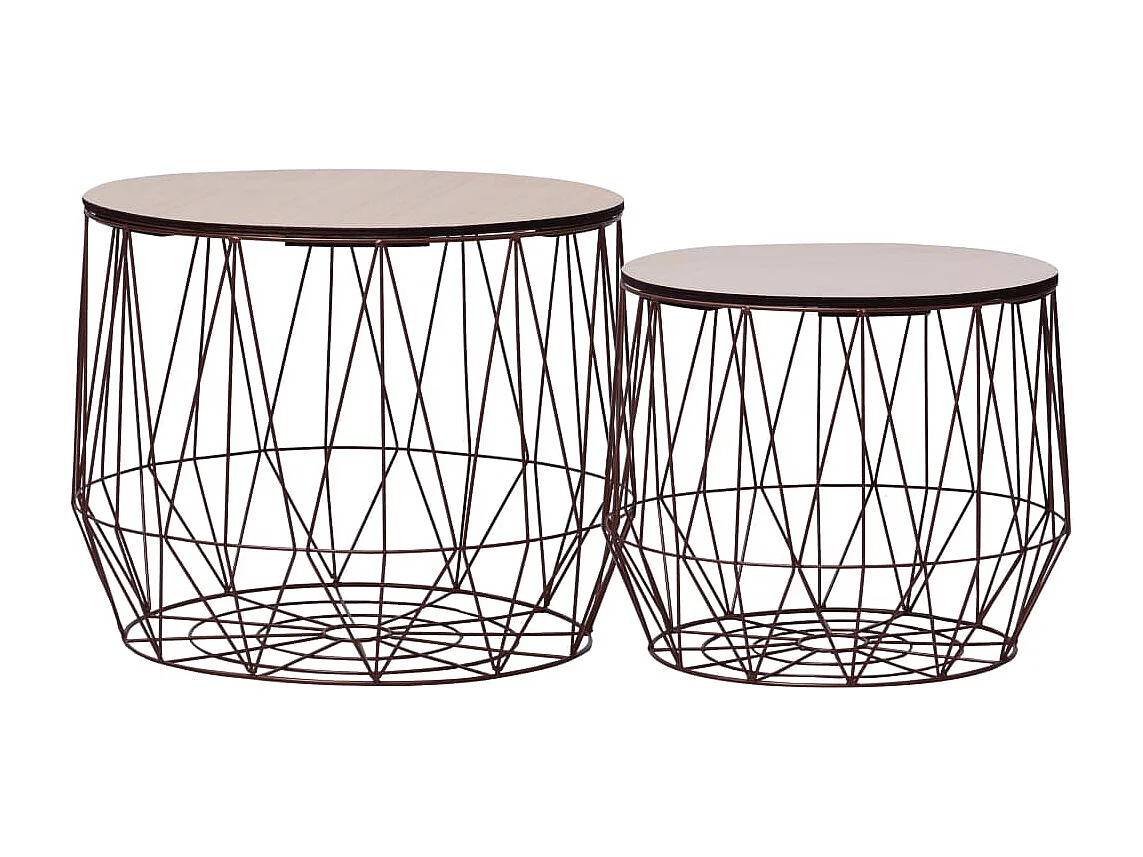 Tables basses 2 pièces Cuivre