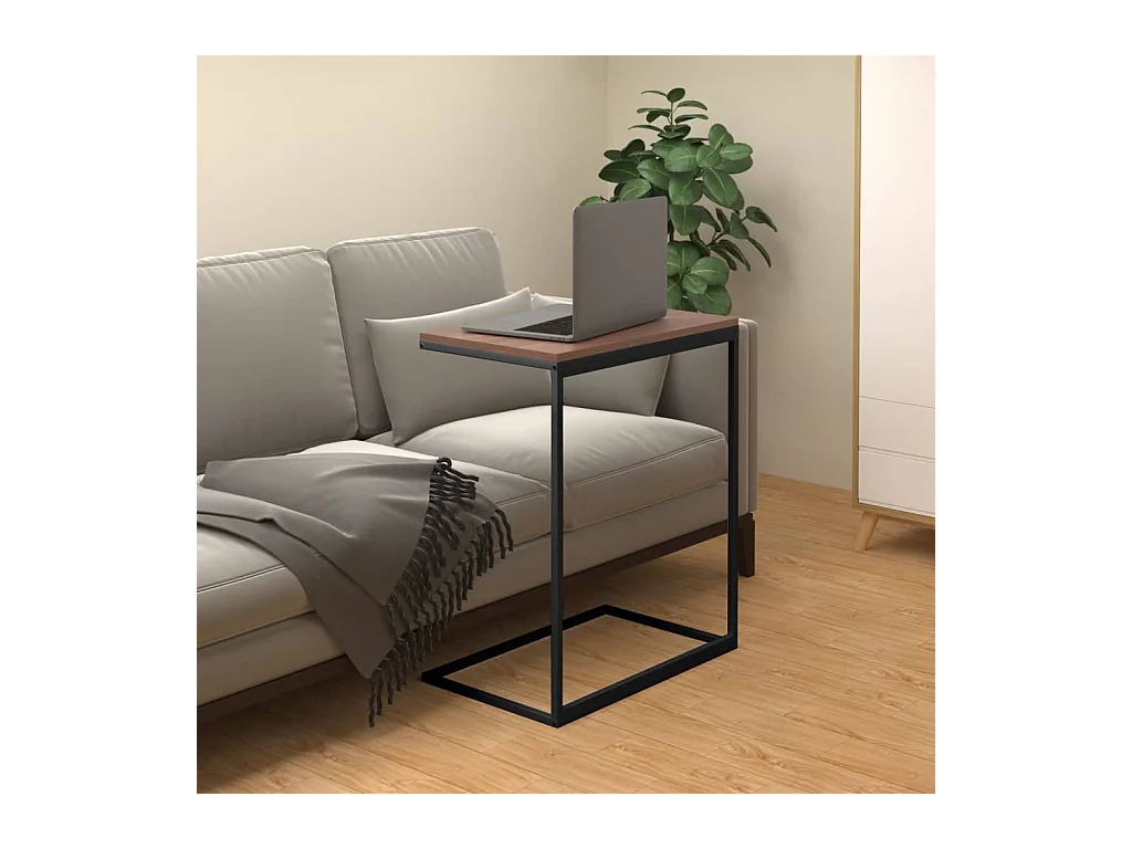 Mesa de centro 55x35x66 cm derivados de madeira preto