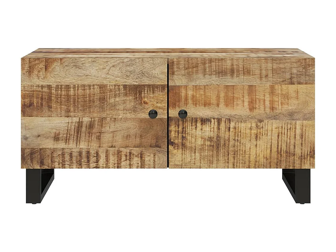 Table basse 80x50x40 cm Bois de manguier solide et d'ingénierie