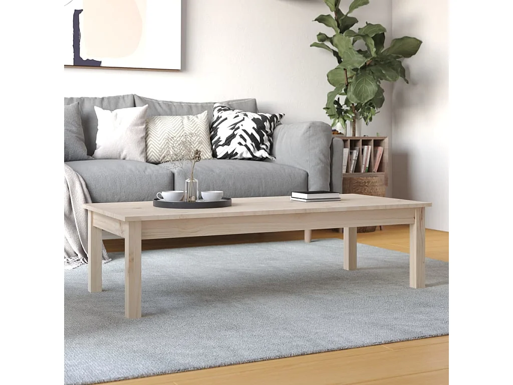 Salontafel 110x50x30 cm massief grenenhout