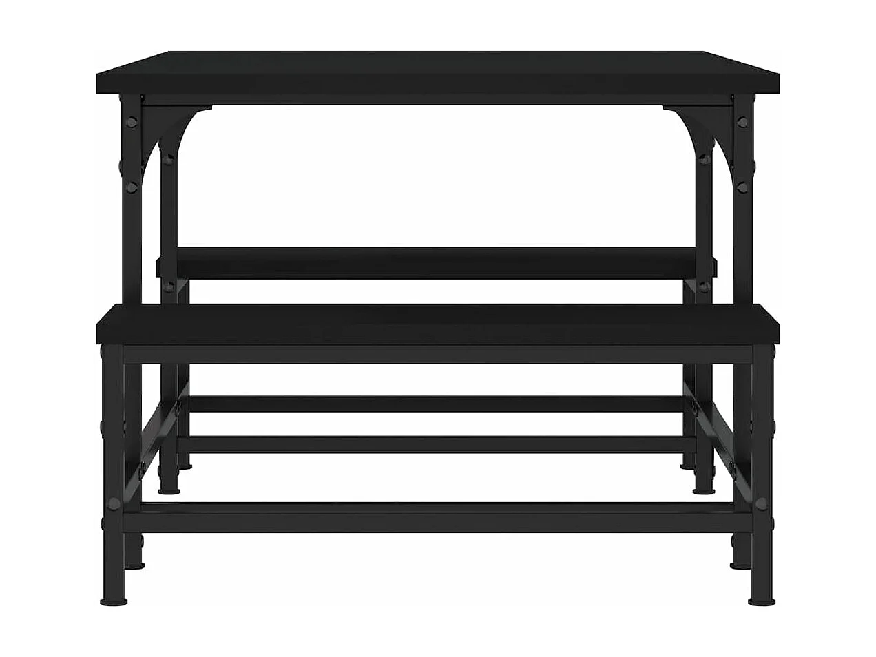 Table basse noir 100x50,5x40 cm bois d'ingénierie