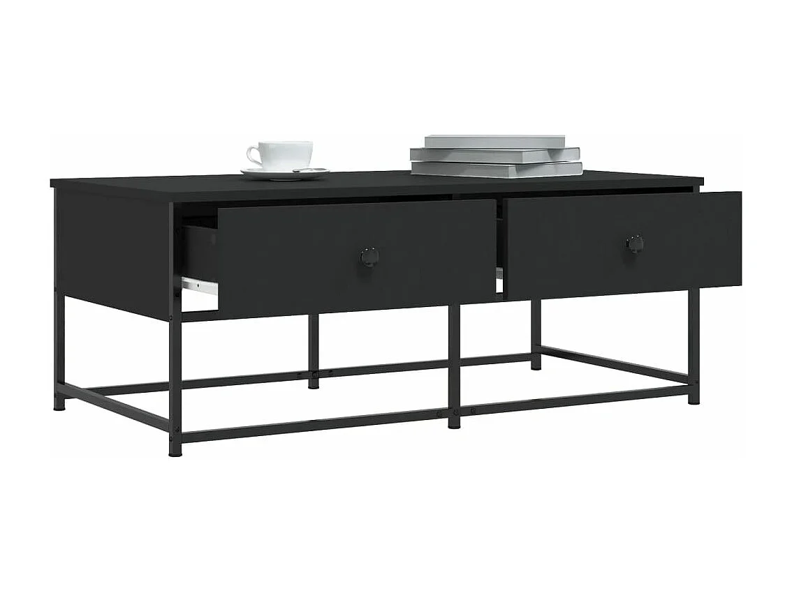 Salontafel 100x51x40 cm bewerkt hout zwart