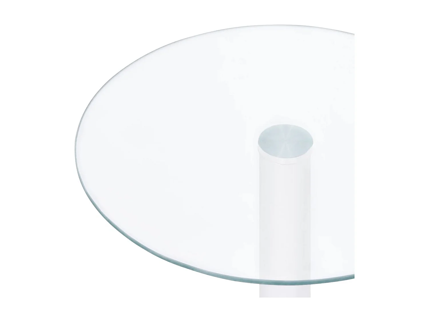 Salontafel 40 cm gehard glas transparant