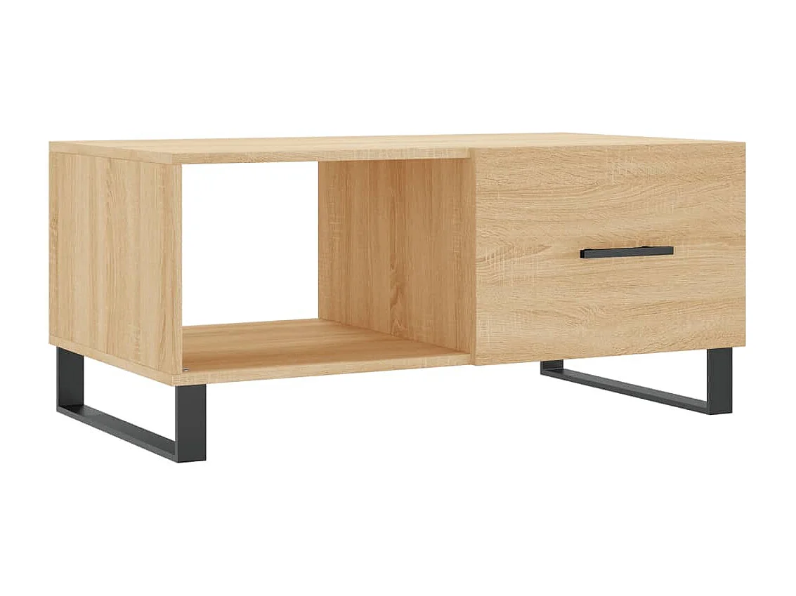 Table basse chêne sonoma 90x50x40 cm bois d'ingénierie