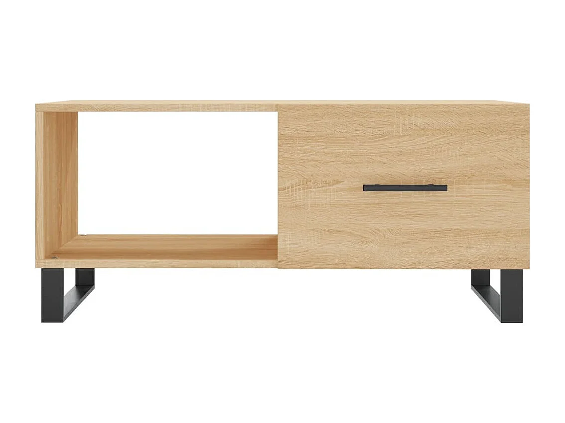Table basse chêne sonoma 90x50x40 cm bois d'ingénierie