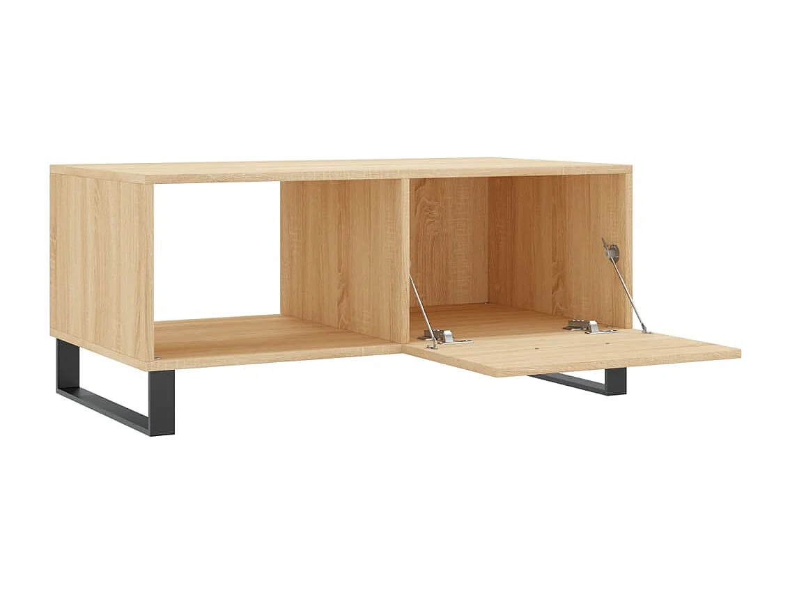 Table basse chêne sonoma 90x50x40 cm bois d'ingénierie