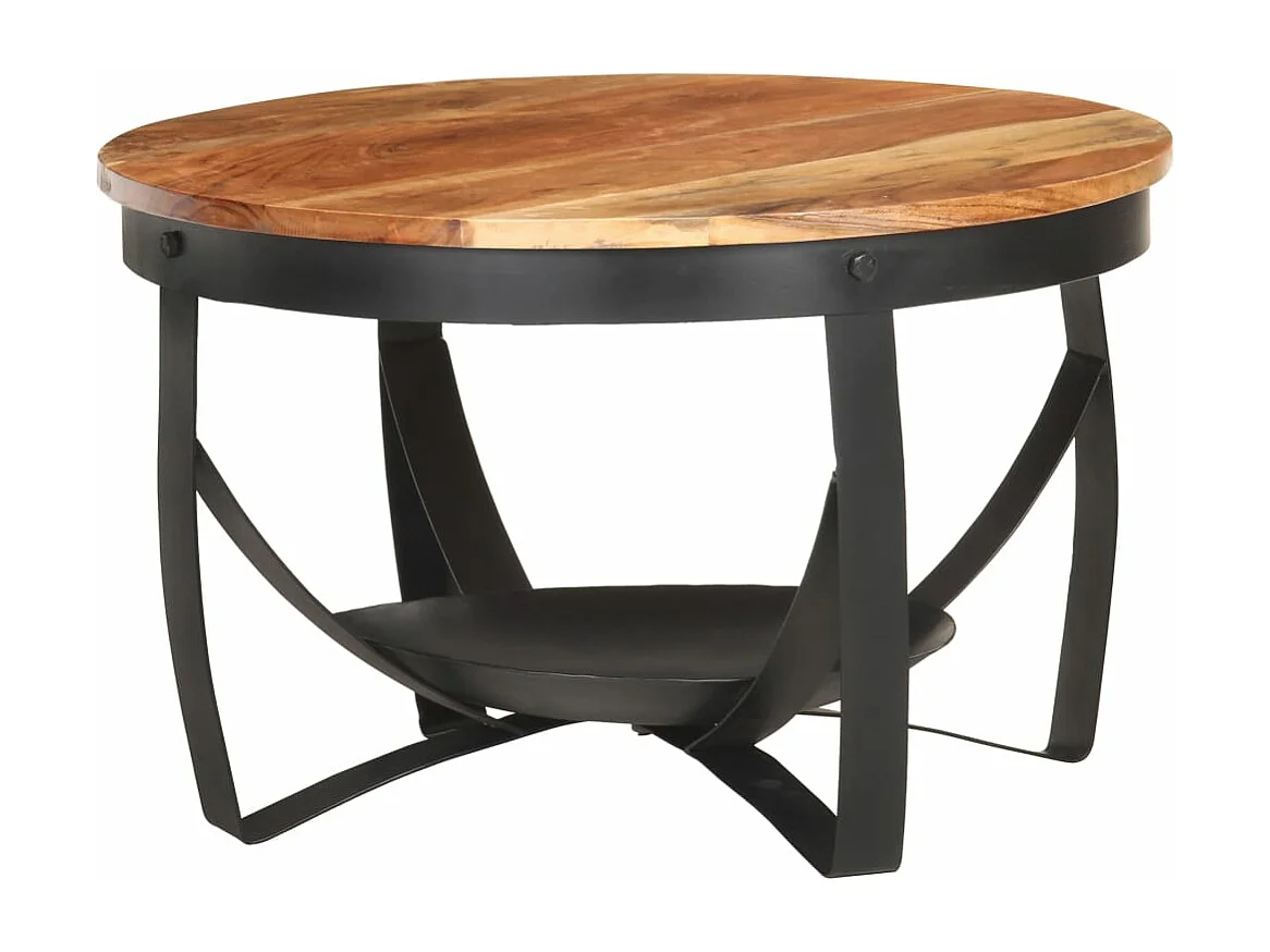 Table basse Ø68x43 cm Bois d'acacia solide