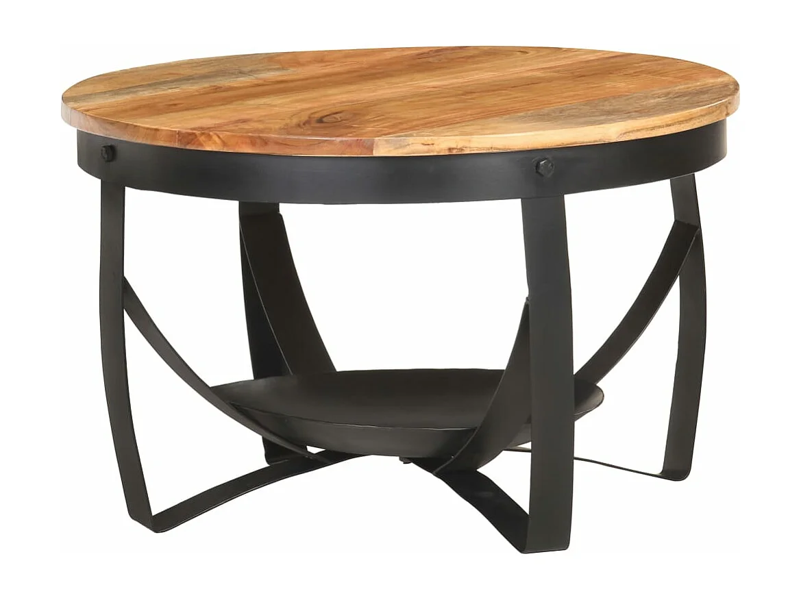 Table basse Ø68x43 cm Bois d'acacia solide