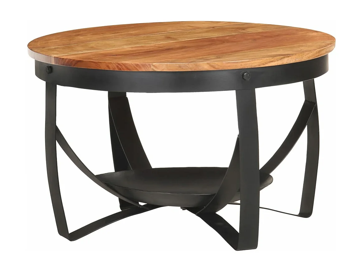 Table basse Ø68x43 cm Bois d'acacia solide