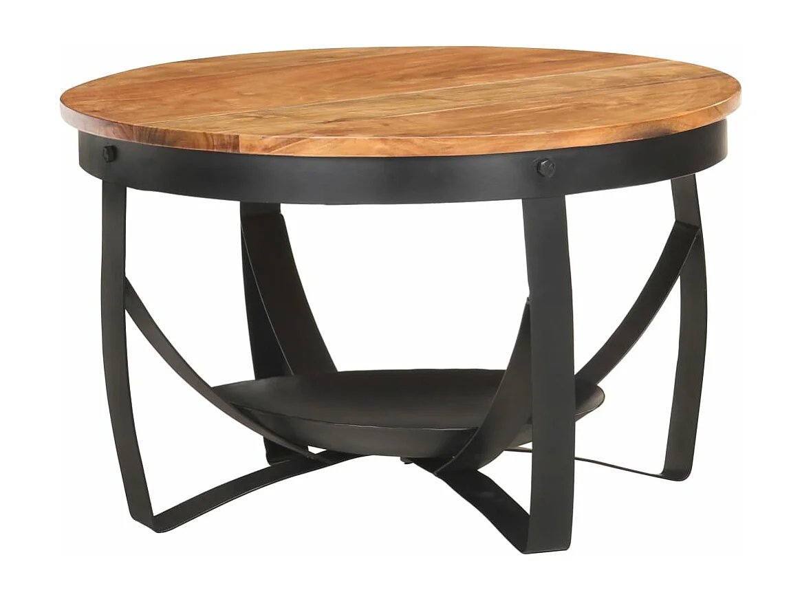 Table basse Ø68x43 cm Bois d'acacia solide