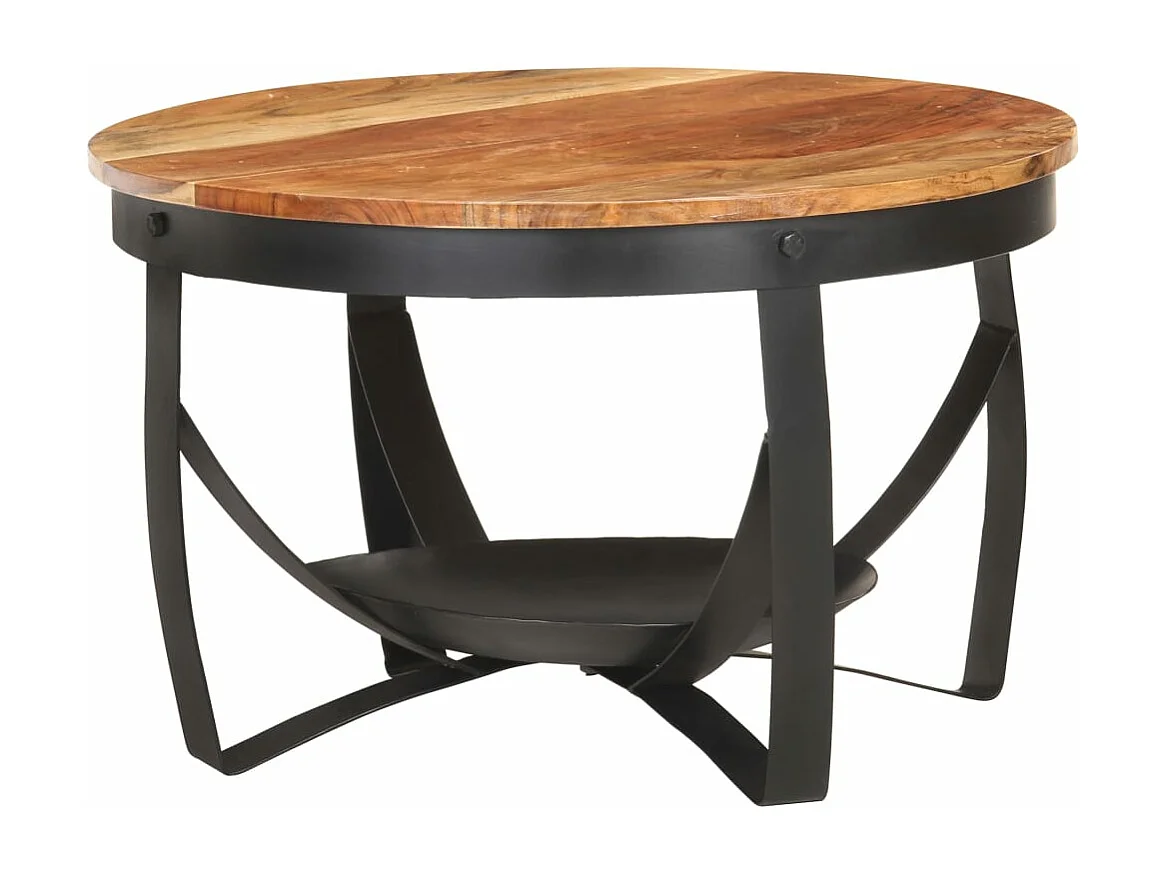 Table basse Ø68x43 cm Bois d'acacia solide