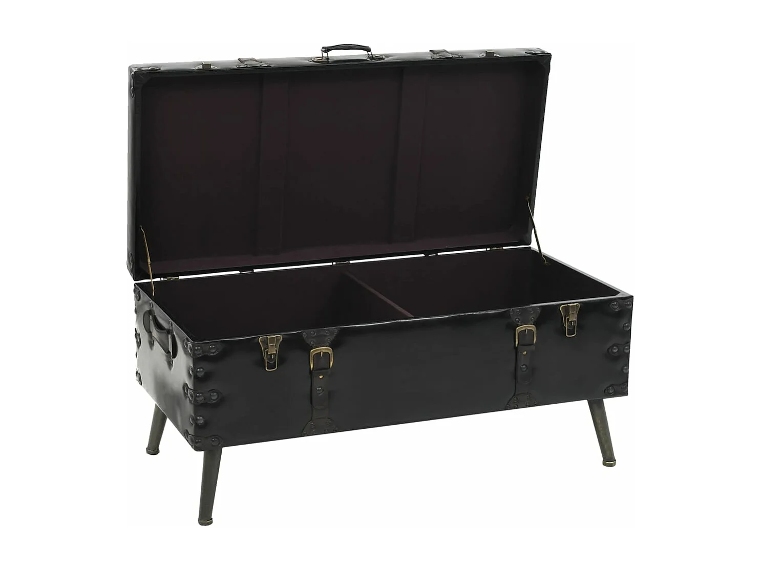 Salontafel 102x51x48 cm MDF en staal