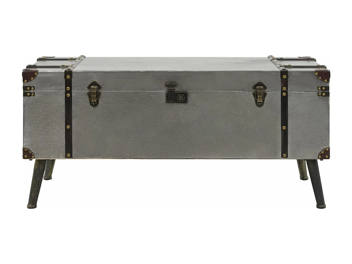 Mesa de centro de MDF y aluminio 102x51x47,5 cm