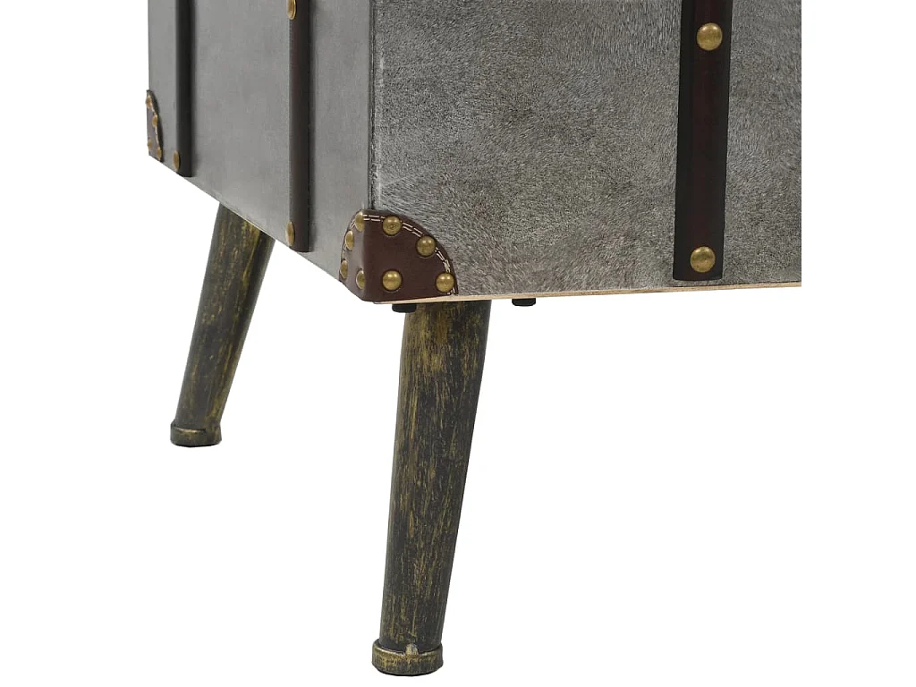 Mesa de centro em MDF e alumínio 102x51x47,5 cm