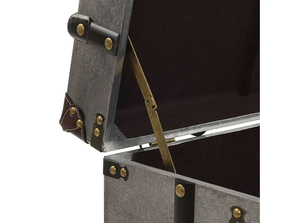 Mesa de centro em MDF e alumínio 102x51x47,5 cm