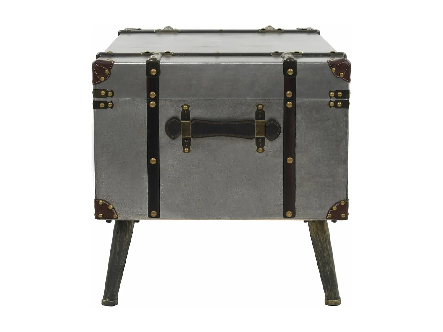 Table basse MDF et aluminium 102 x 51 x 47,5 cm