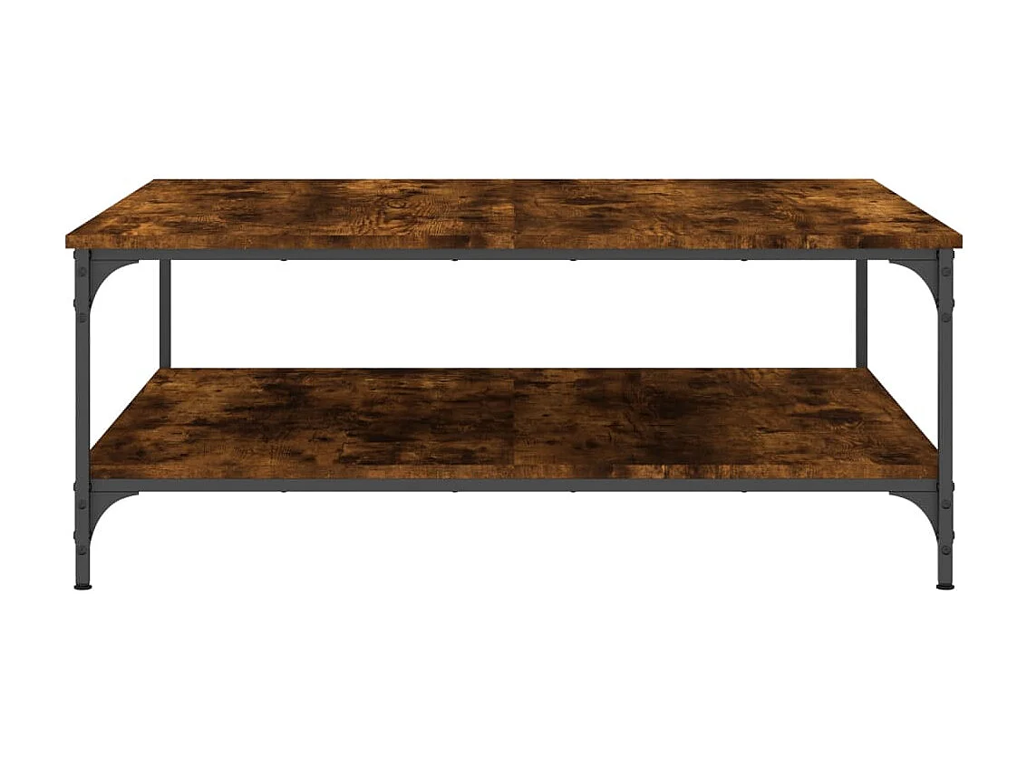 Mesa de centro 100x100x40 cm derivados madeira carvalho fumado