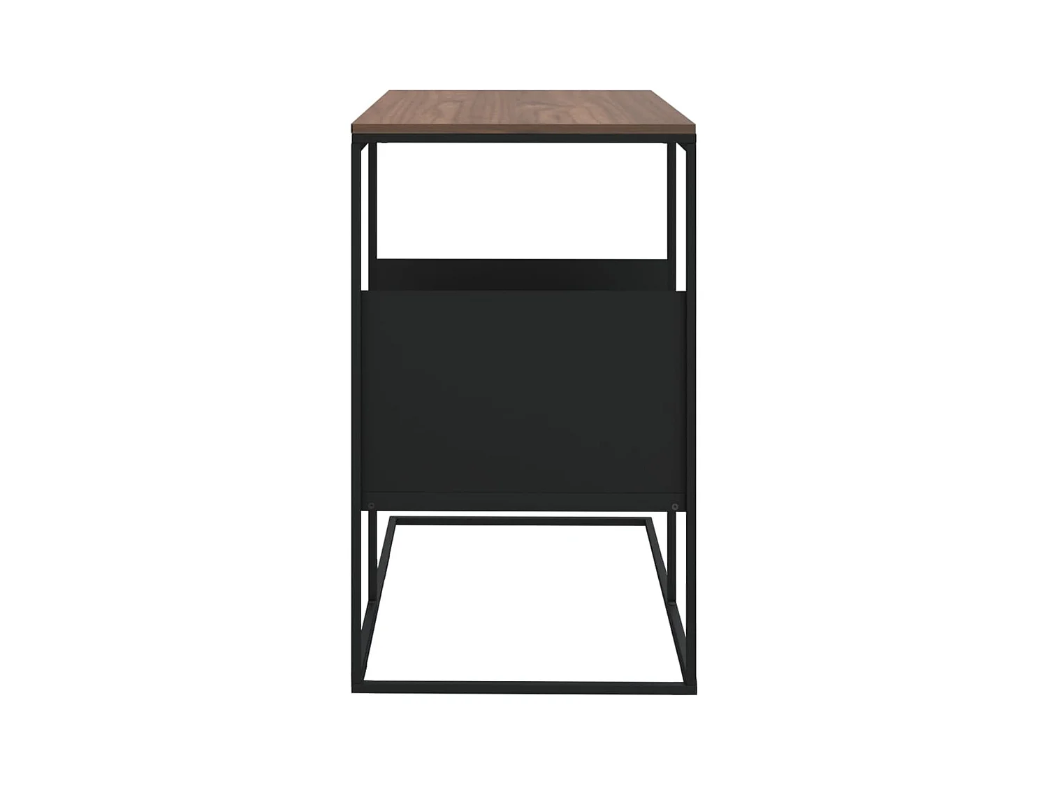 Table d'appoint Noir 55x36x59,5 cm Bois d'ingénierie