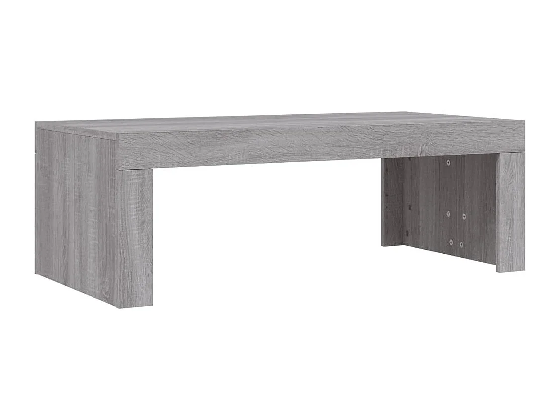 Table basse sonoma gris 102x50x36 cm bois d'ingénierie