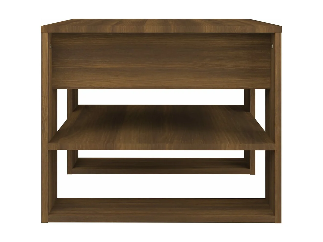 Mesa centro 55,5x55x45 cm derivados de madeira carvalho fumado