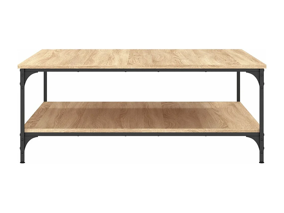 Table basse chêne sonoma 100x100x40 cm bois d'ingénierie