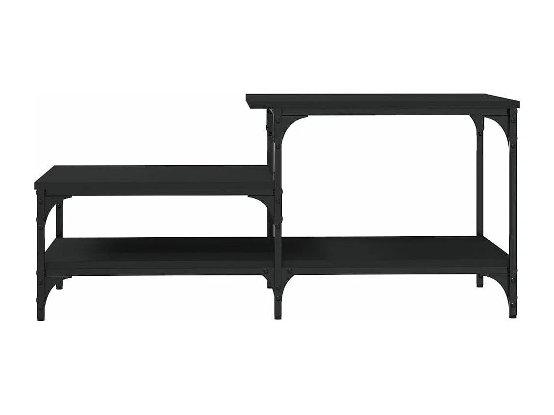 Table basse noir 100x50,5x45 cm bois d'ingénierie