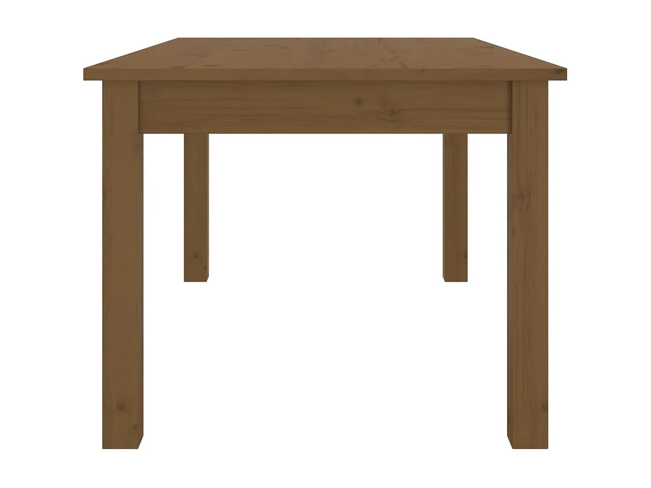 Mesa de centro 80x50x40 cm pinho maciço castanho mel