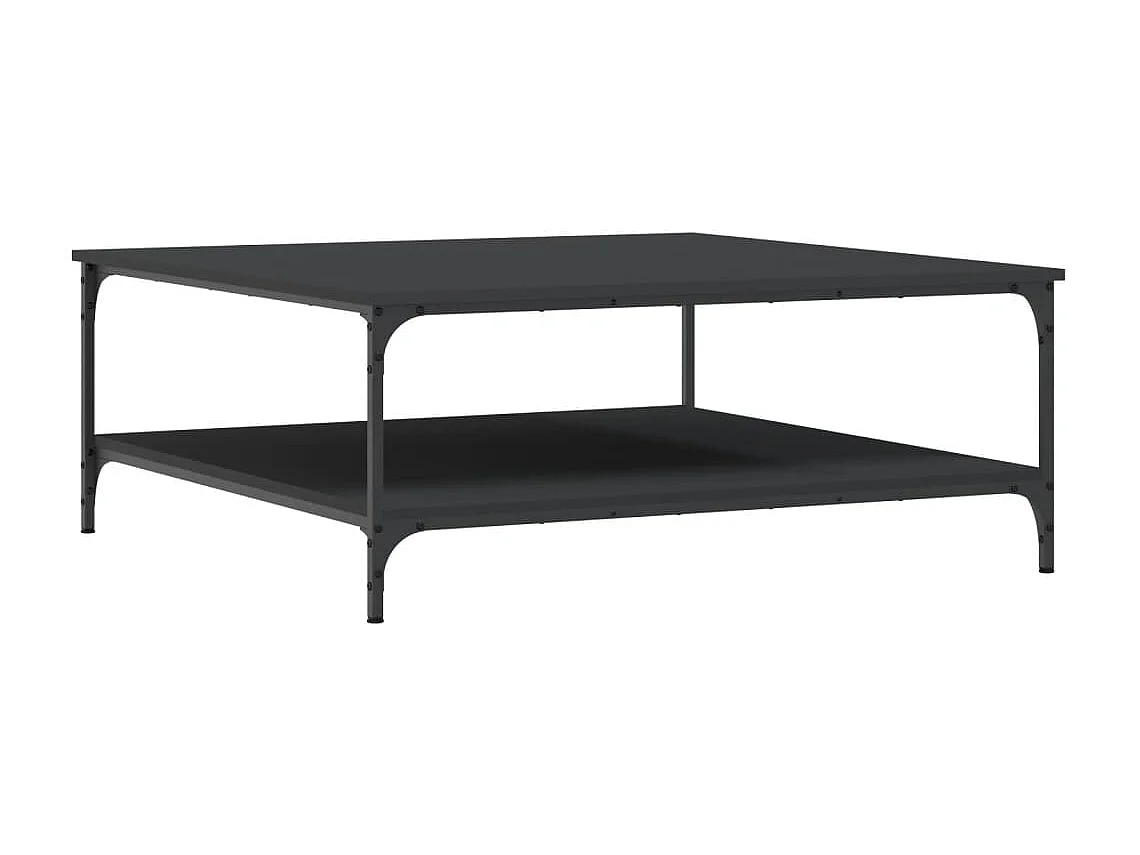 Salontafel 100x100x40 cm bewerkt hout zwart