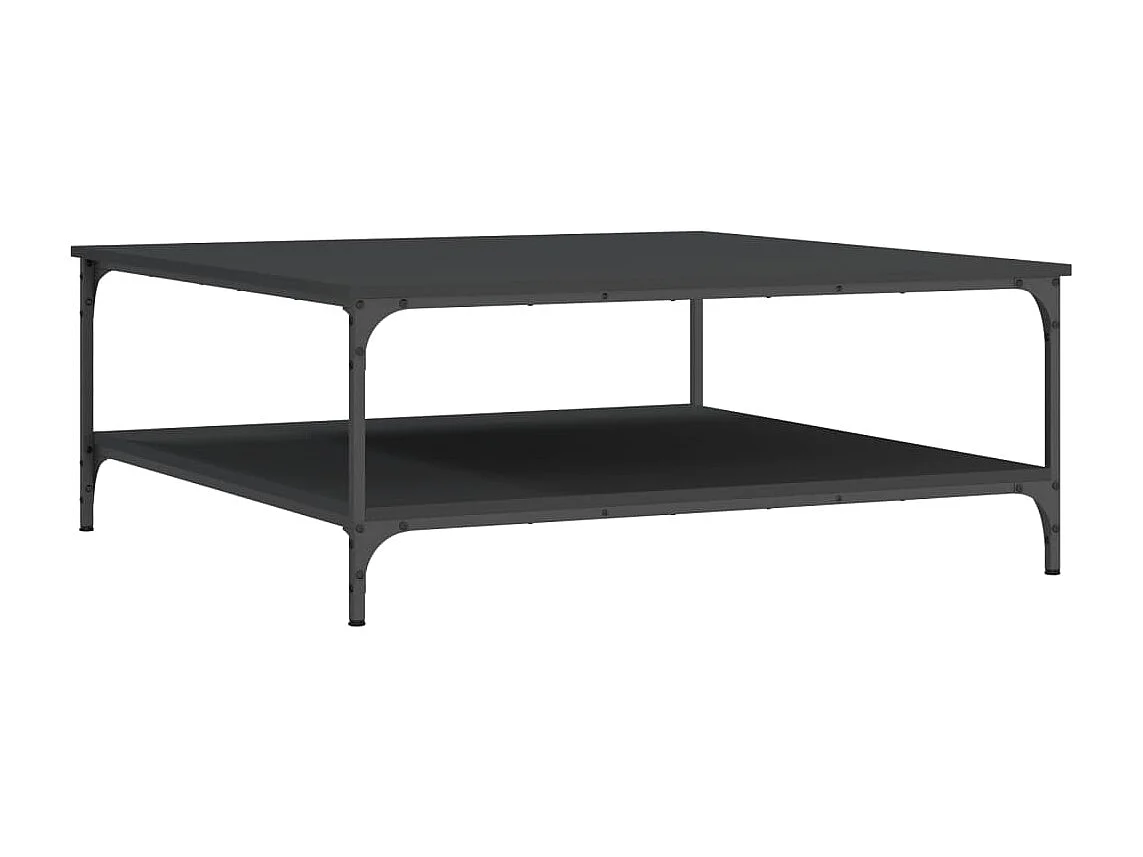 Salontafel 100x100x40 cm bewerkt hout zwart