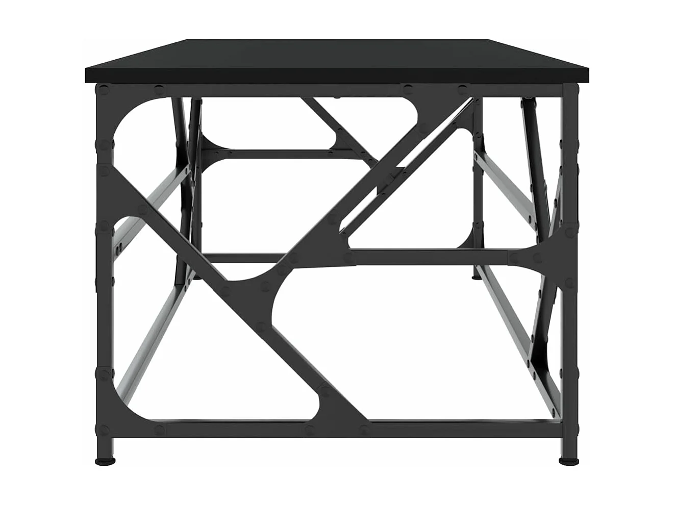 Table basse Noir 100x50x40 cm Bois d'ingénierie