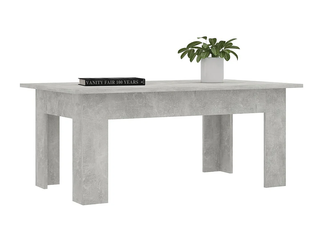 Table basse Gris béton 100 x 60 x 42 cm Aggloméré