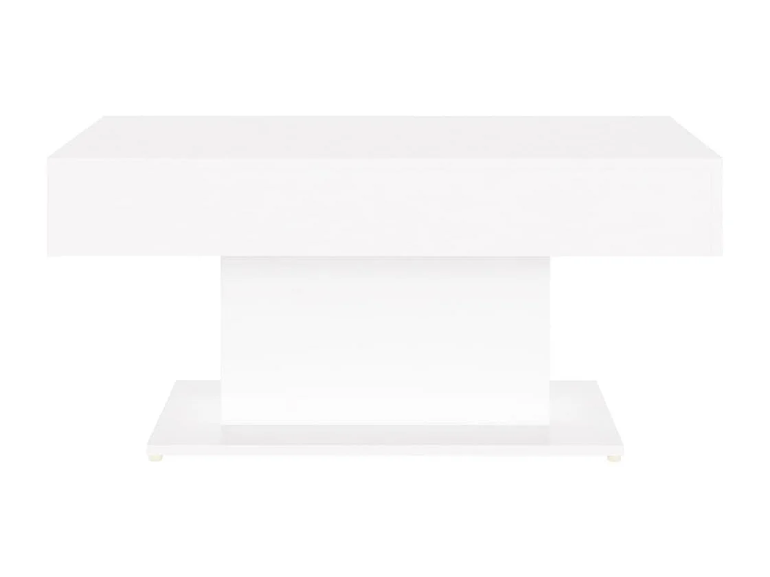 Table basse Blanc 96x50x45 cm Aggloméré