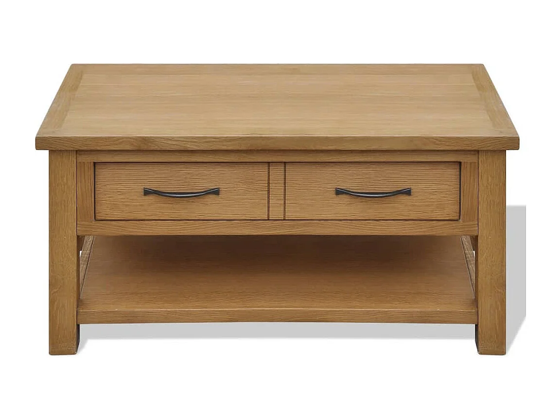 Table basse 88x53x45 cm Bois de chêne massif
