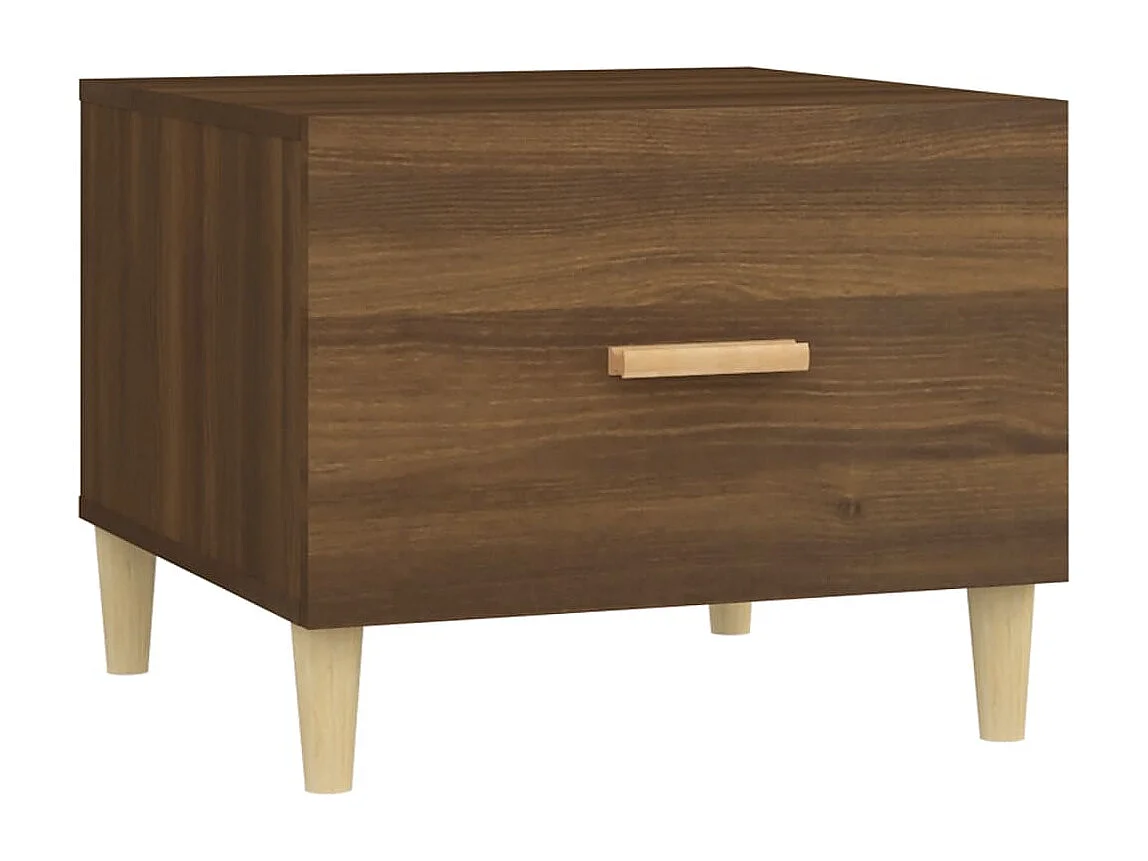 Tables basses 2 pièces chêne marron 50x50x40 cm bois d'ingénierie