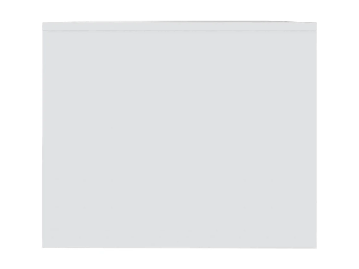 Table basse Blanc 90x50x41,5 cm Aggloméré