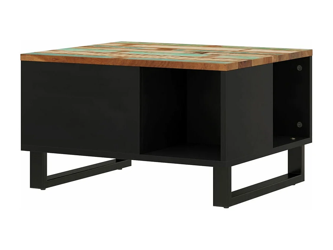 Table basse 60x50x35 cm bois de récupération massif