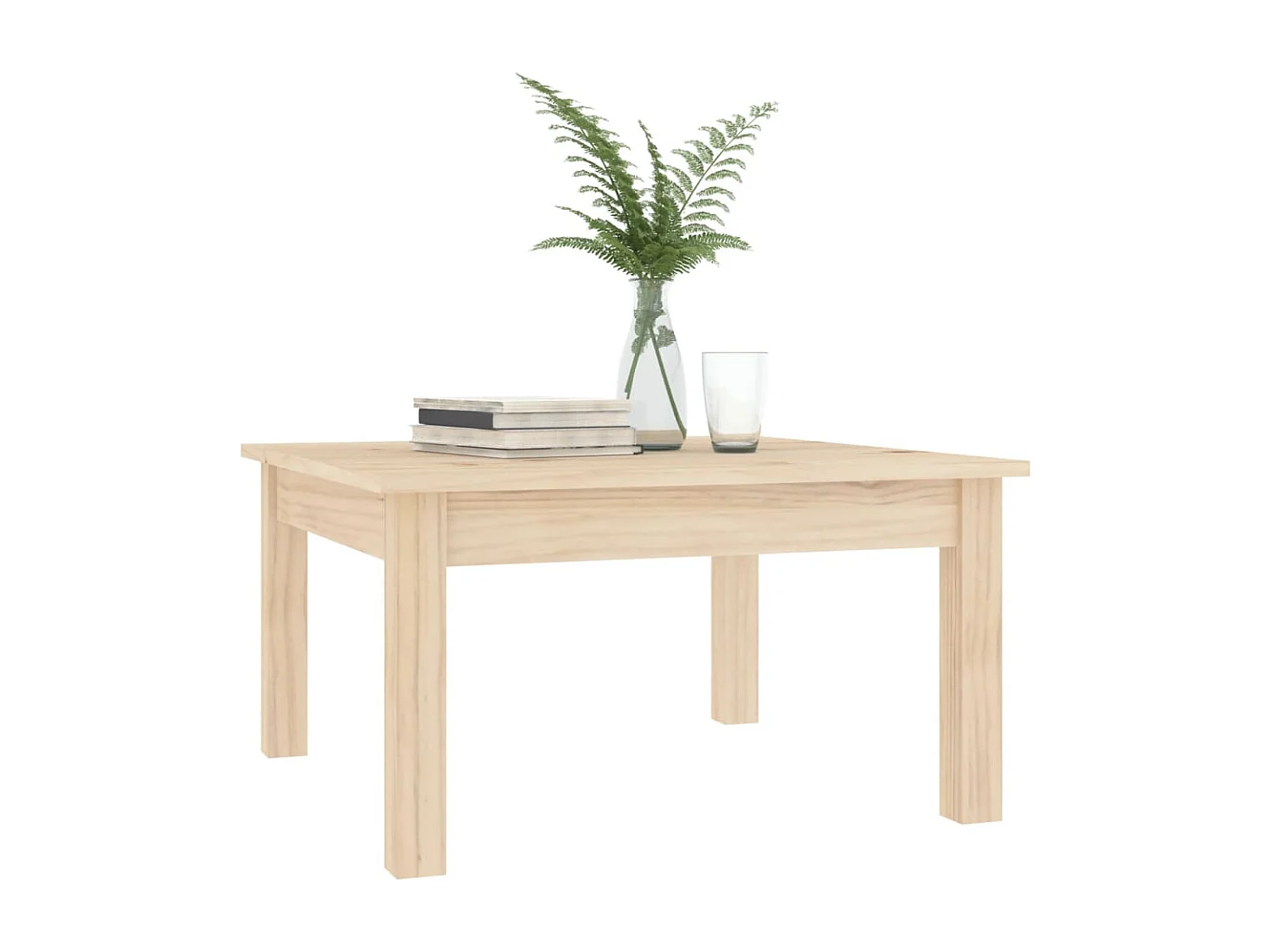 Table basse 55x55x30 cm Bois massif de pin