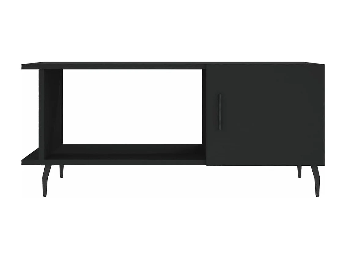 Table basse noir 90x50x40 cm bois d'ingénierie
