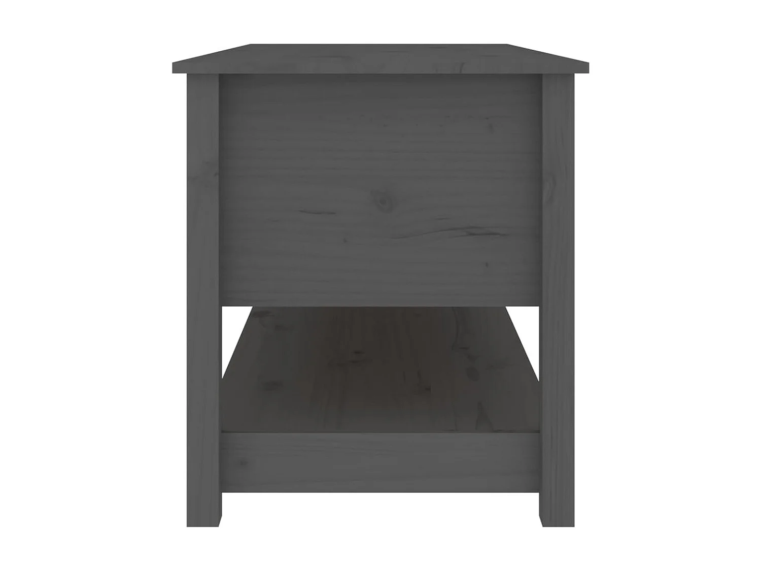 Table basse Gris 102x49x55 cm Bois massif de pin