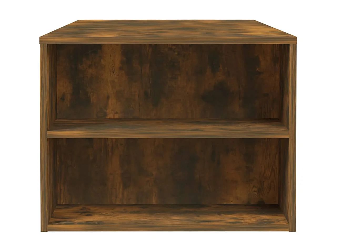 Table basse Chêne fumé 102x55x42 cm Bois d'ingénierie