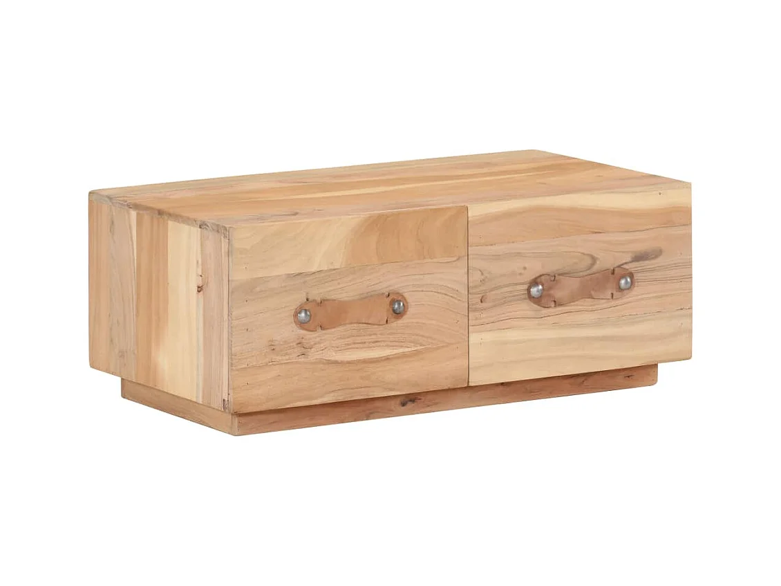 Table basse 90x50x35 cm Bois de récupération massif