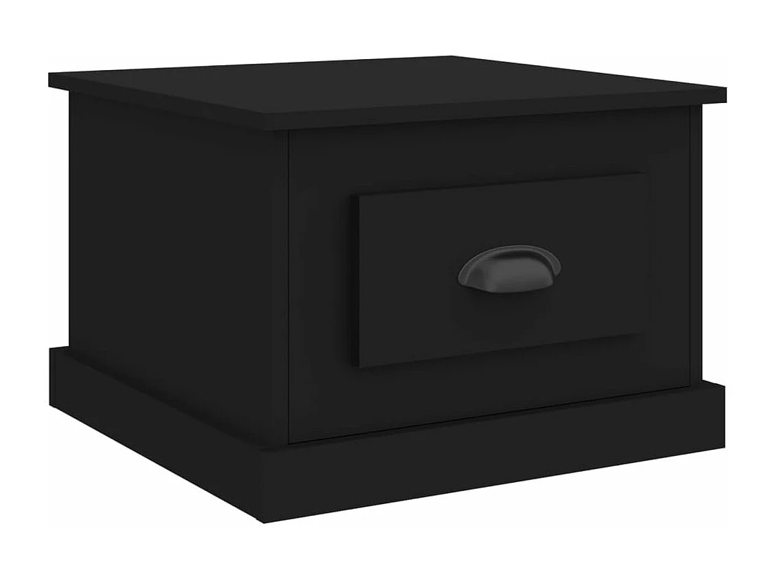 Table basse Noir 50x50x35 cm Bois d'ingénierie