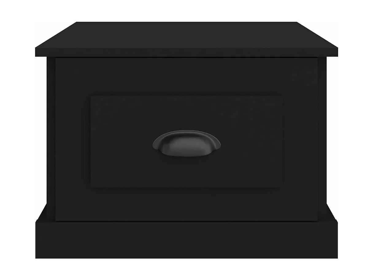 Table basse Noir 50x50x35 cm Bois d'ingénierie