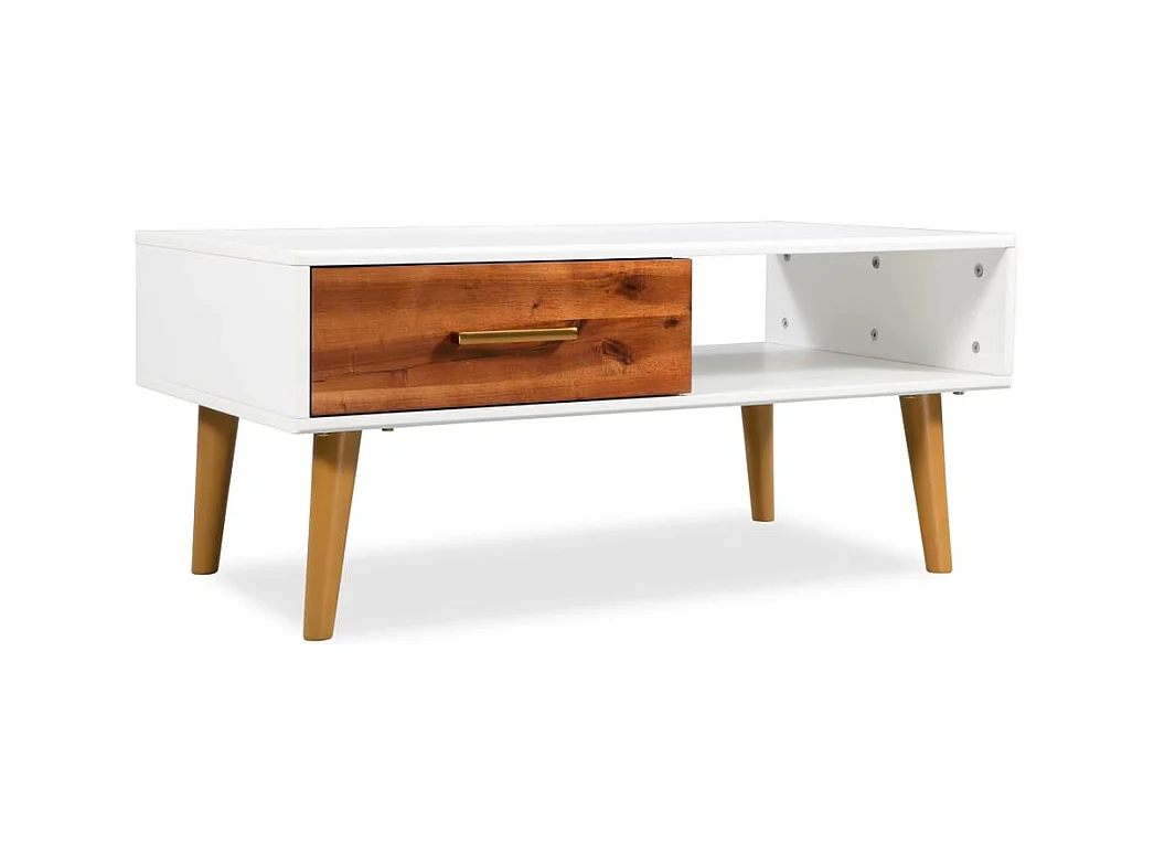 Table basse Bois d'acacia massif 90 x 50 x 40 cm